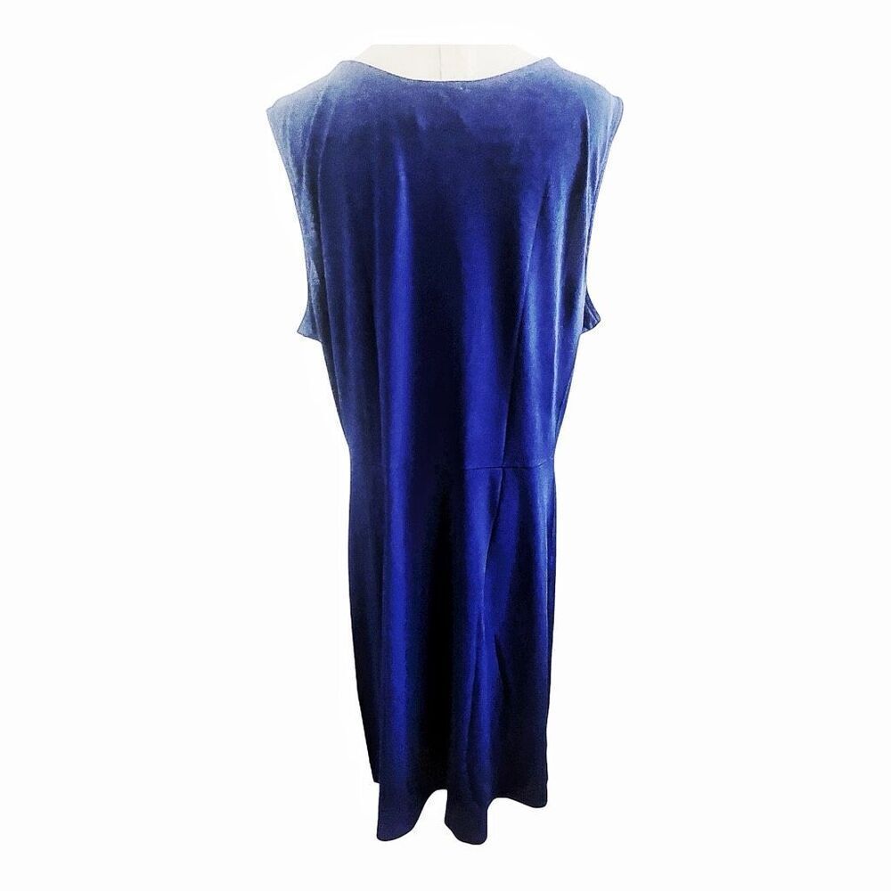 Leota Plus Size Blue Twist Design Dress Size 3X NWT - Picture 3 of 5